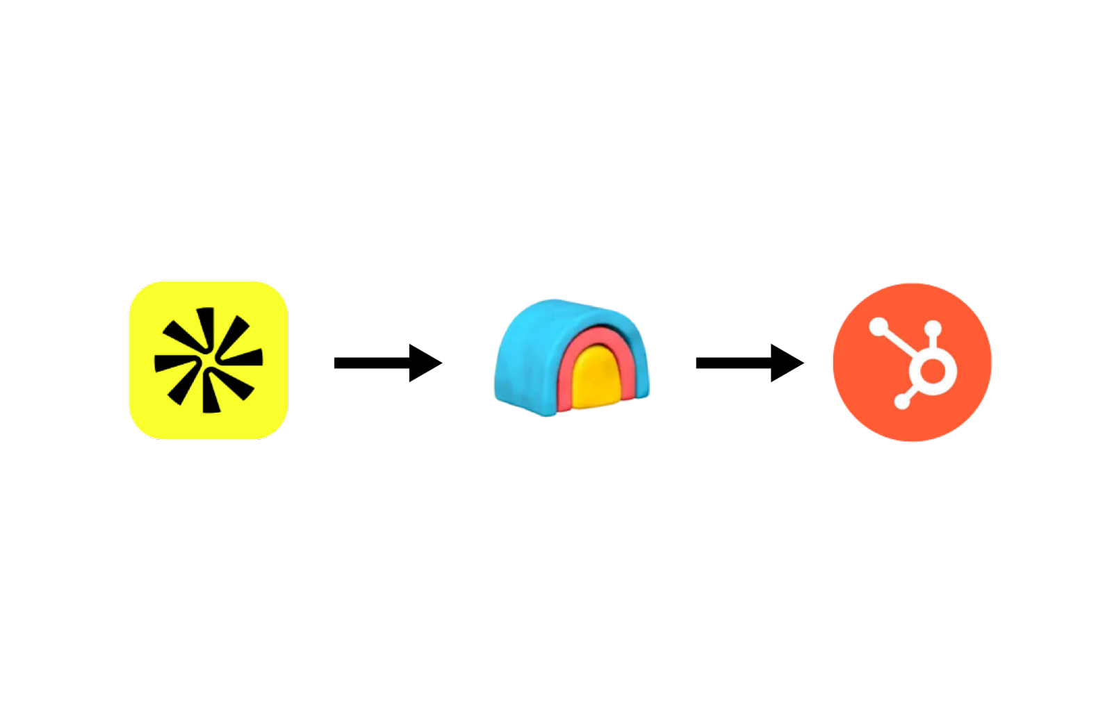 Apollo to Clay to HubSpot pipeline